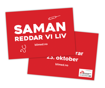 Ambassadørplakat rød nynorsk